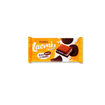 Шоколад Roshen Lacmi Black/White&Caramel 100г
