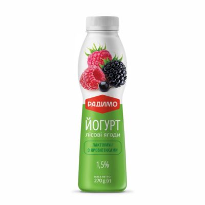 Йогурт РадиМо Лісові ягоди Лактоімун 1,5% пет 270г