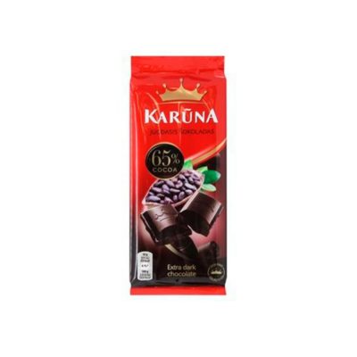Шоколад Каруна Чорний 80г