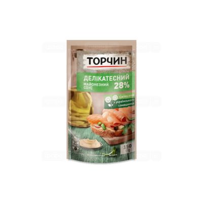 Майонезний соус Торчин Делікатесний 28% д/п 150г