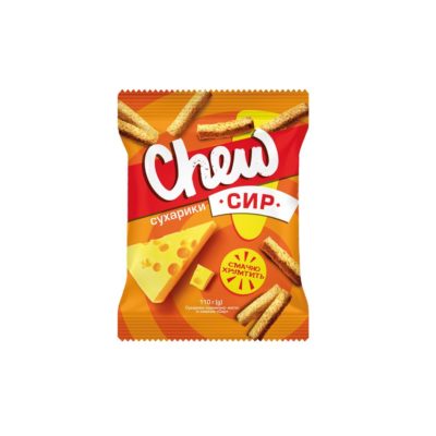 Сухарики пшенично-житні Chew Сир 110г