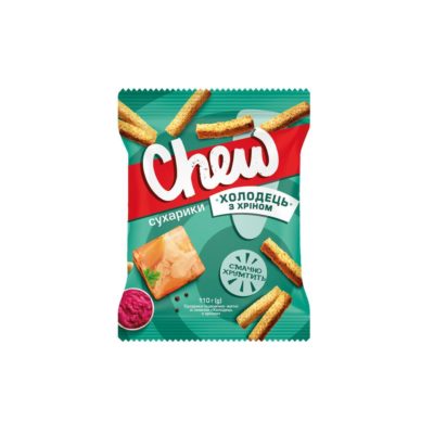 Сухарики пшенично-житні Chew Холодець/Хрін 110г