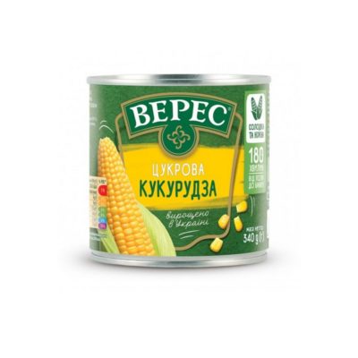 Кукурудза Верес цукрова ж/б 340г