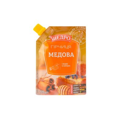 Гірчиця Щедро Медова д/п 120г