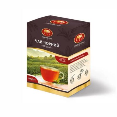Чай Золотий Слон Крупнолистовий чорний 100г