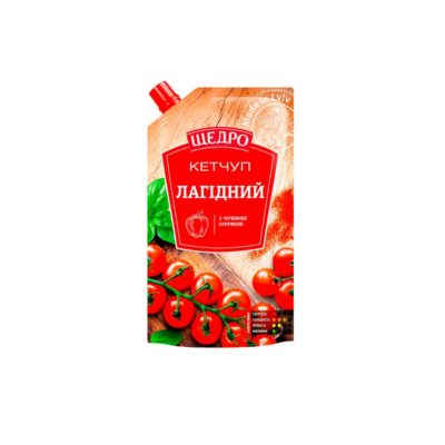 Кетчуп Щедро Лагідний д/п 250г